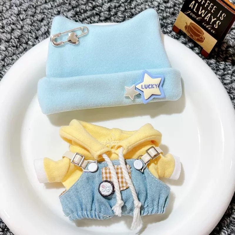 10cm娃衣背带裤棉花娃娃玩偶正常体衣服海星体娃衣宝宝服可爱超萌,节庆用品/礼品,创意玩偶,淘宝优惠券,粉丝福利购,淘宝优惠卷