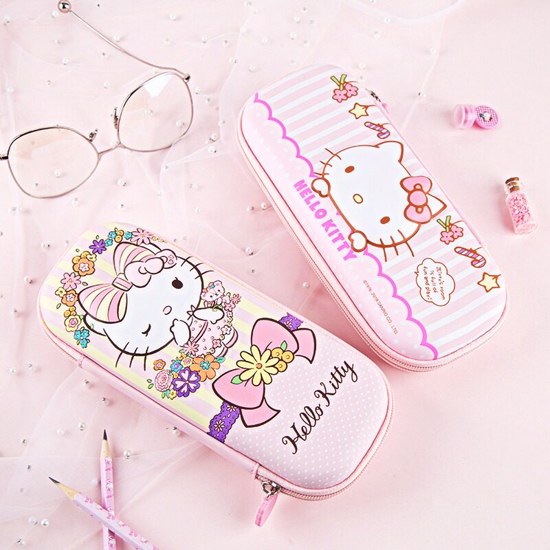 Hellokitty铅笔袋儿童女孩小学生大容量双层多功能笔袋少女心卡通