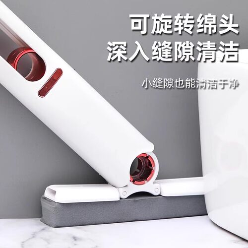 迷你小拖把海绵吸水家用桌面手持免手洗卫生间懒人擦桌神器多功能