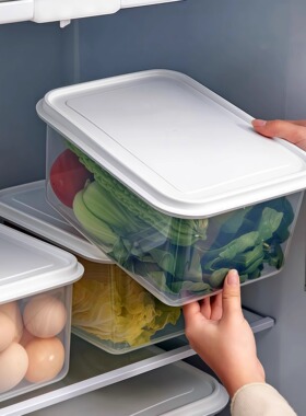 冰箱冷冻肉收纳盒食品级专用储物盒整理分装盒可微波炉加热保鲜盒