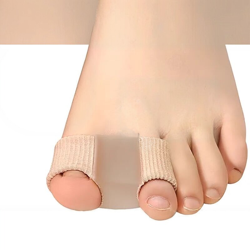 纤维双孔脚趾分趾器拇指外翻大脚骨重叠趾分离器脚趾套矫形器男女