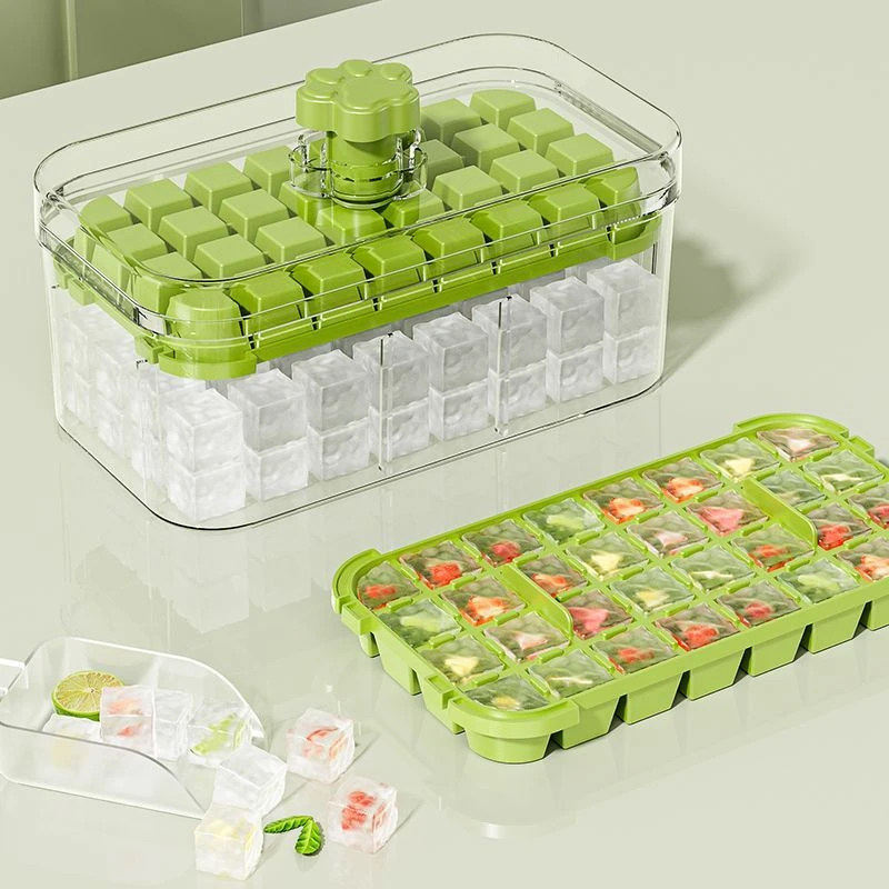 食品级冰块模具按压式冰格制冰家用冰箱冰块盒储存盒冻冰块神器