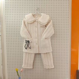 家居服套装 香蜜闺秀25403074女士新款 大翻领甜美减龄加厚冬款