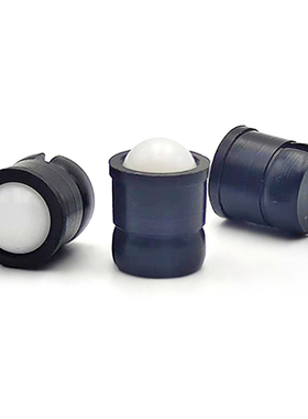 GN614-4/5/6/8/10 ZPPN压入式球头柱塞黑色底部开一字槽 台阶顶珠