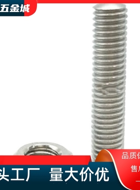 无头型调整螺栓 内六角孔孤圆头型 标准牙镀锌 ANBNH5/M6