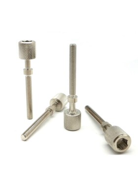 PAZ46 AJKTNMF4/M5 调整螺栓内六角压纹旋钮型手拧调节螺丝细牙