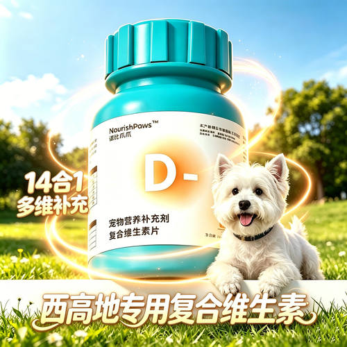 西高地白梗专用狗狗复合维生素b族片b1b12营养补充剂宠物小狗营养