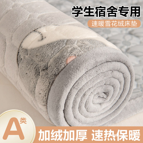 A类珊瑚牛奶绒床垫宿舍单人软垫