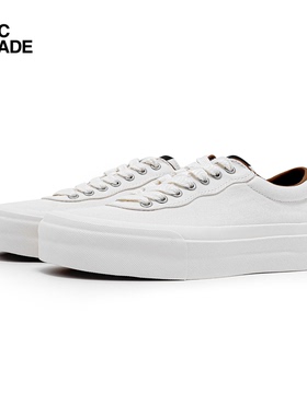 TCMADE 001b 高密帆布鞋 日系低帮厚底硫化鞋 男女同款 板鞋白色