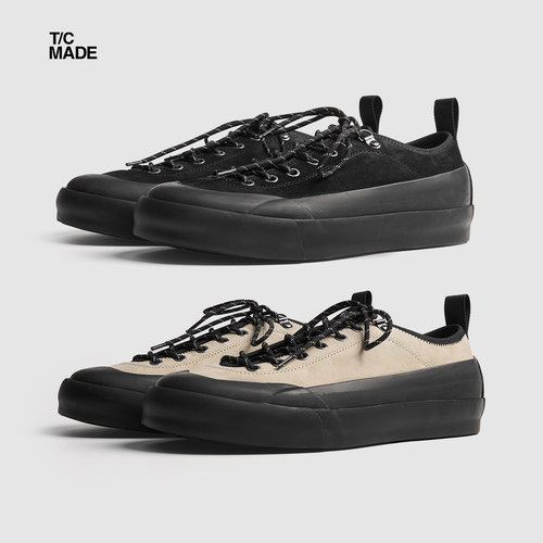 TCMADExVibram耐磨厚底帆布鞋