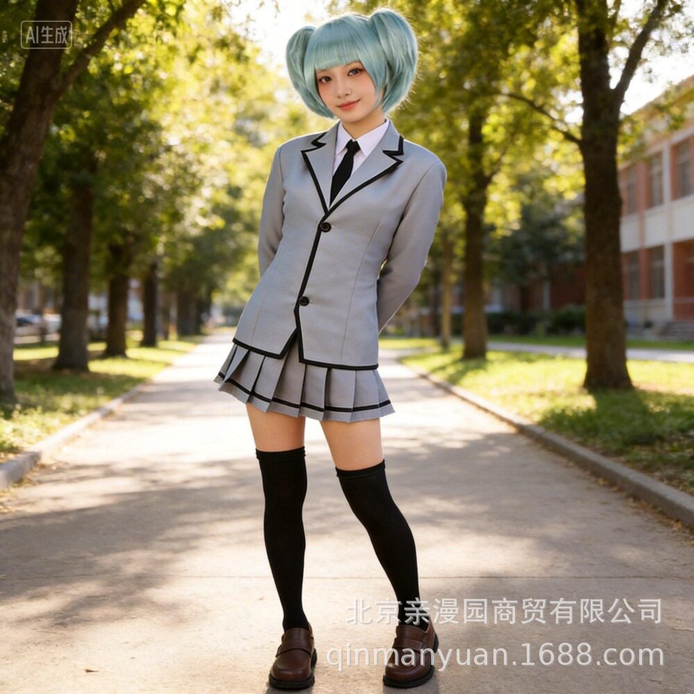 暗杀教室茅野枫片冈惠衣万圣节漫展年会派对表演cosplay动漫服装