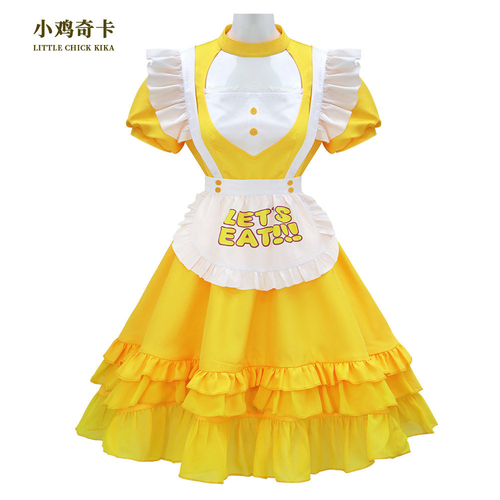 熊熊的后宫2小黄鸡奇卡lo裙套装Cosplay万圣节狂欢表演裙