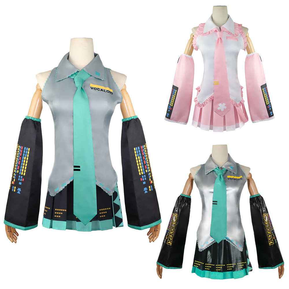 初音漆皮cos服二次元动漫角色扮演服虚拟偶像cosplay套装全套服装