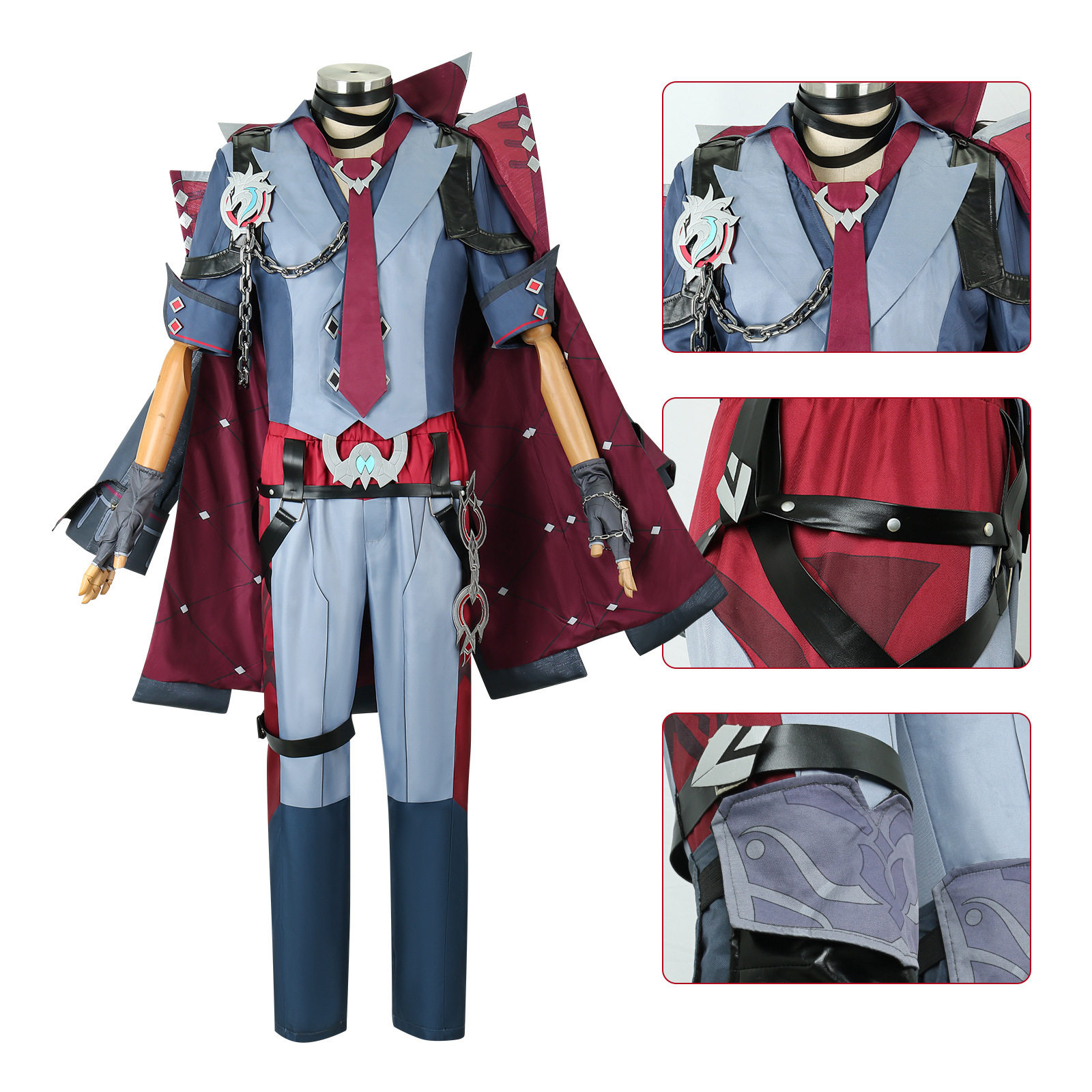 cos服莱欧斯利cos服原神枫丹系列审判官套装服装男c服男文艺风
