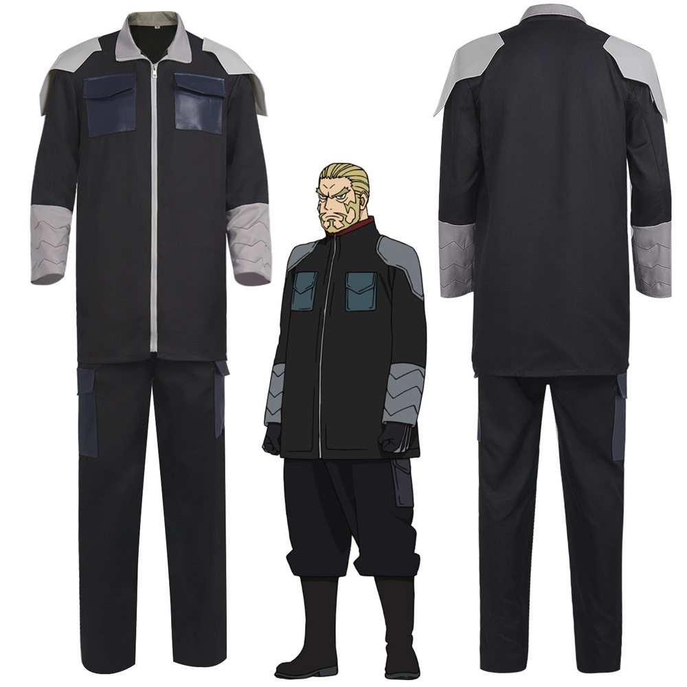 怪兽8号服装保科宗四郎play黑色队服play服装角色扮演