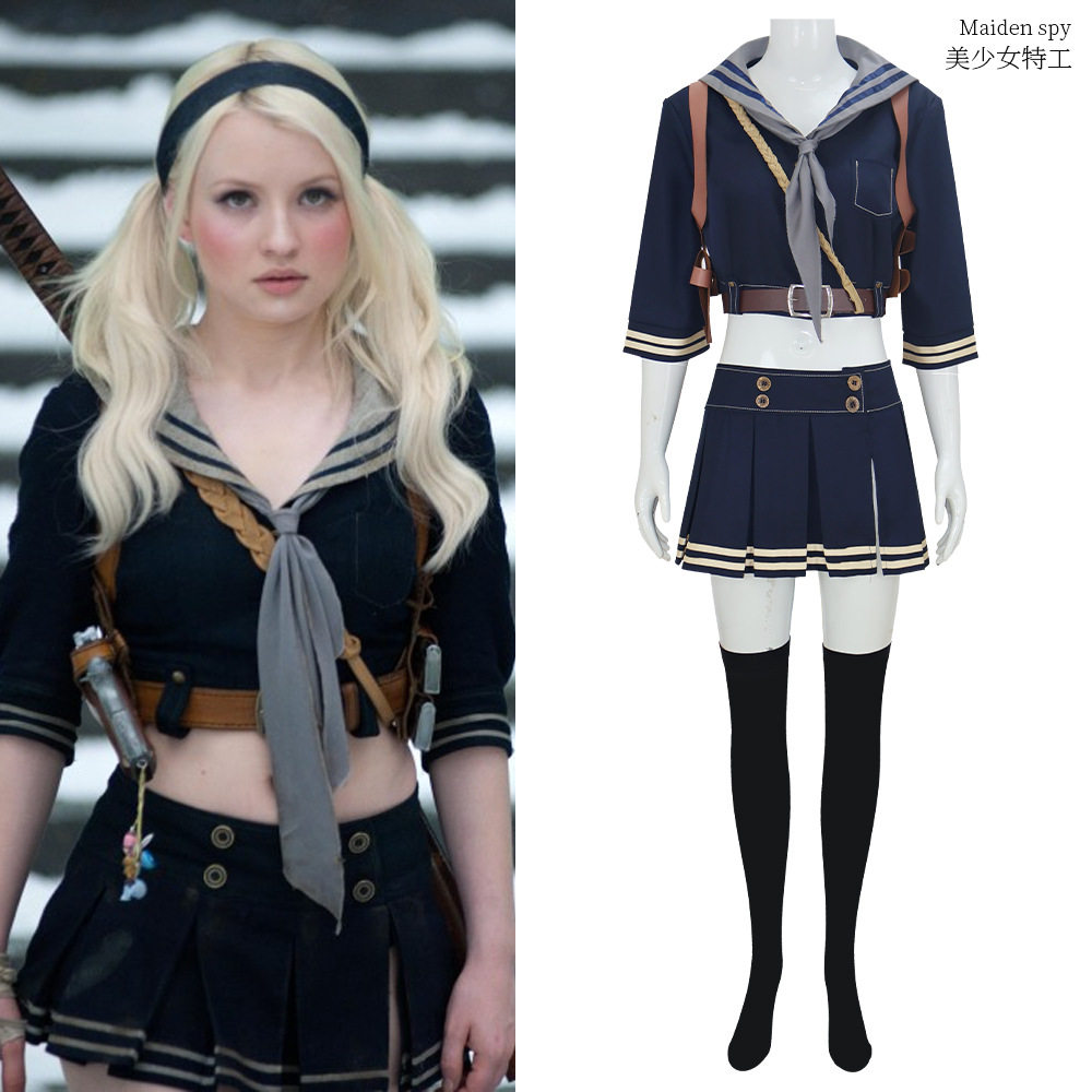 美少女特工队艾米丽·布朗宁全套play女装BabyDoll表演服