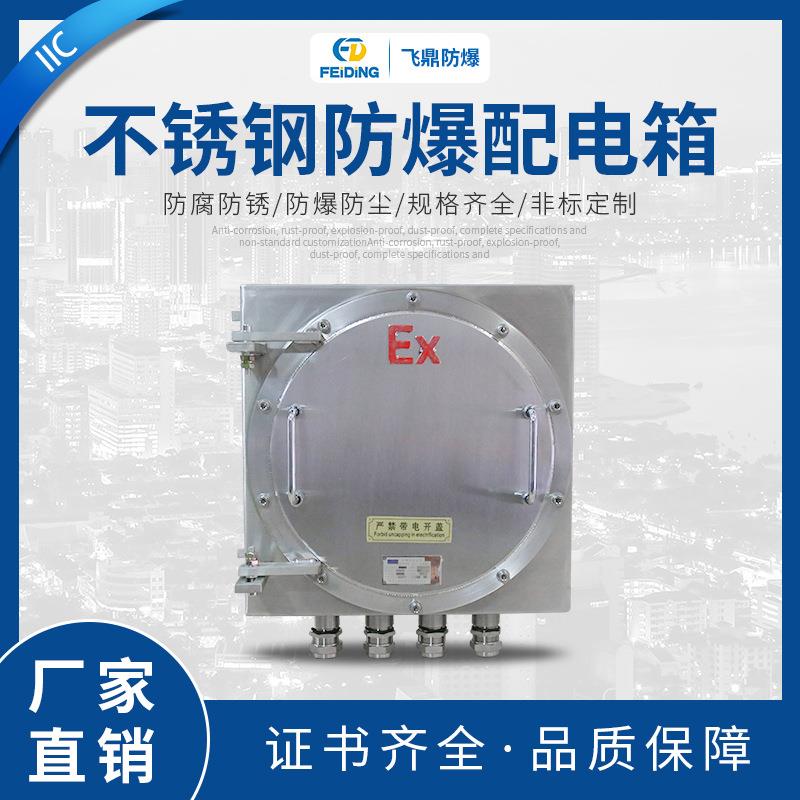 飞鼎 不锈钢IIC防爆配电箱 钢板控制箱挂式 铸铝防爆箱防爆照明箱