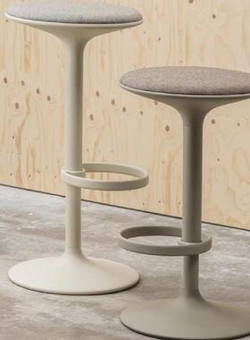 意式设计师Hula Bar Stool酒吧高脚椅客厅简约网红吧椅休闲靠背椅