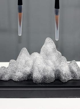 新中式摆件客厅玄关桌书房轻奢装饰品高山流水招财办公室家居饰品