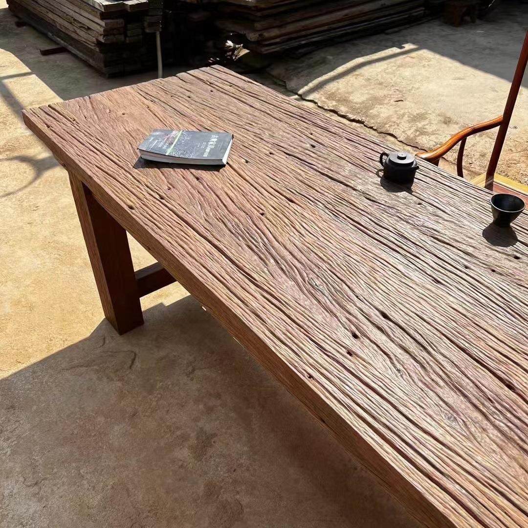 老榆木门板桌面旧木板吧台复古酒吧桌风化老柳桉做旧木条,基础建材,原木板/实木板,淘宝优惠券,粉丝福利购,淘宝优惠卷