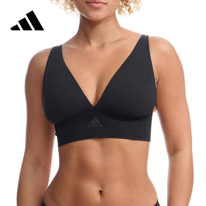 Adidas/阿迪达斯女士内衣高弹贴合时尚舒适透气运动美背聚拢文胸