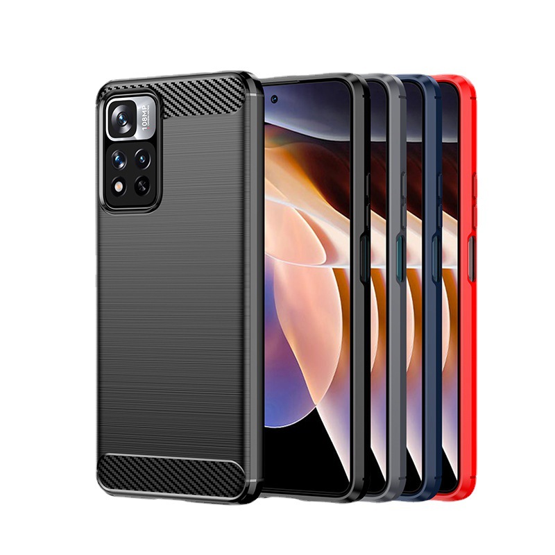 适用红米Note11pro/11pro+国内版壳软硅胶pocoX4nfc拉丝防摔