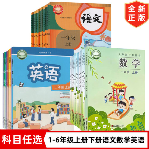 【徐州地区专用】全新正版小学一二三四五六年级上册下册人教版语文+苏教版数学+译林版英语书全套教材教科书 123456上下册语数英