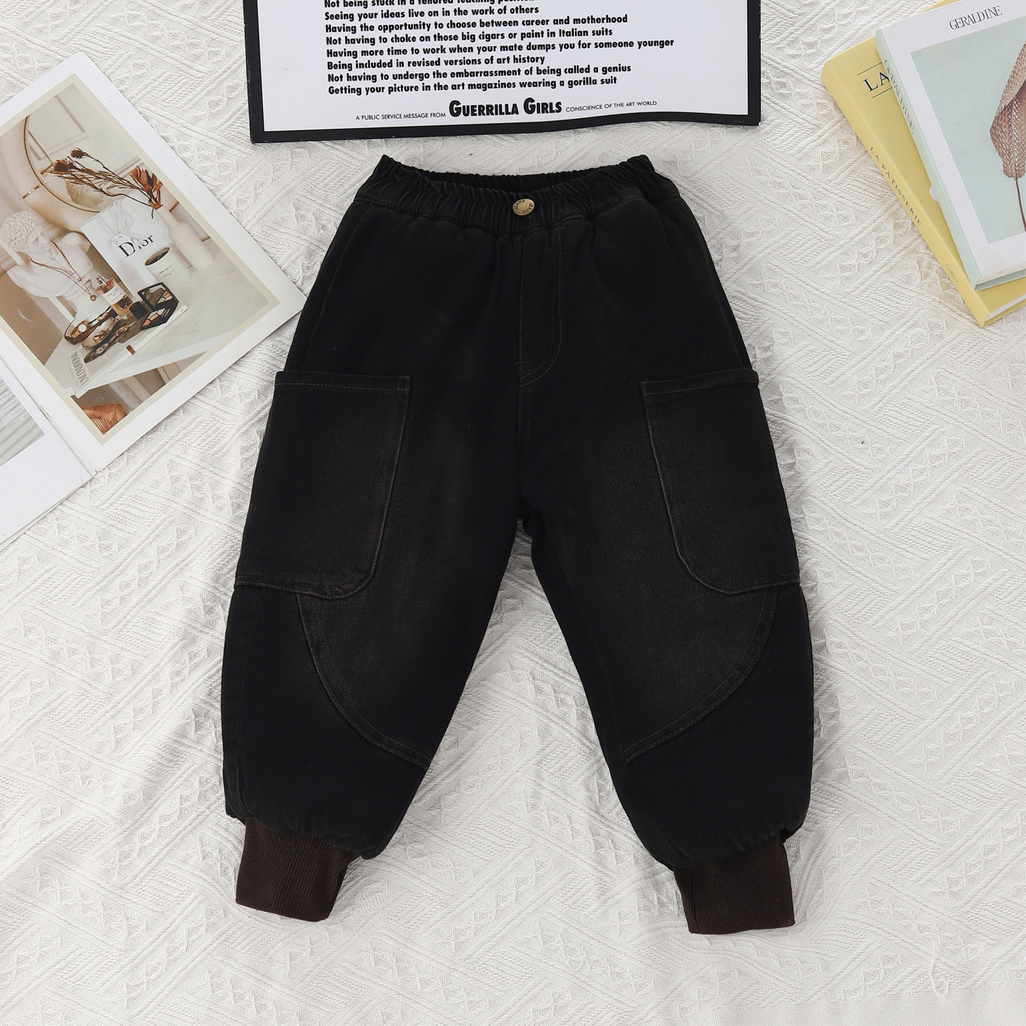 男童加绒加厚牛仔裤保暖束脚裤松紧腰一条过冬棉裤百搭中小儿童潮,童装/婴儿装/亲子装,儿童牛仔裤,淘宝优惠券,粉丝福利购,淘宝优惠卷