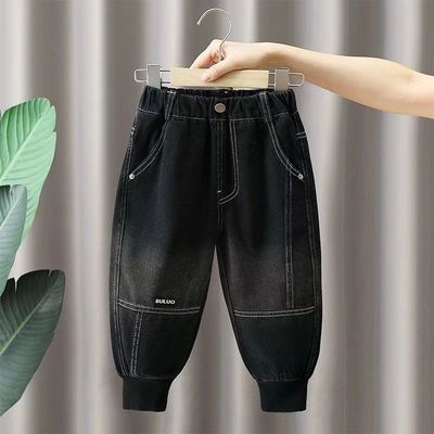 儿童牛仔裤水洗弹力束脚铅笔裤软