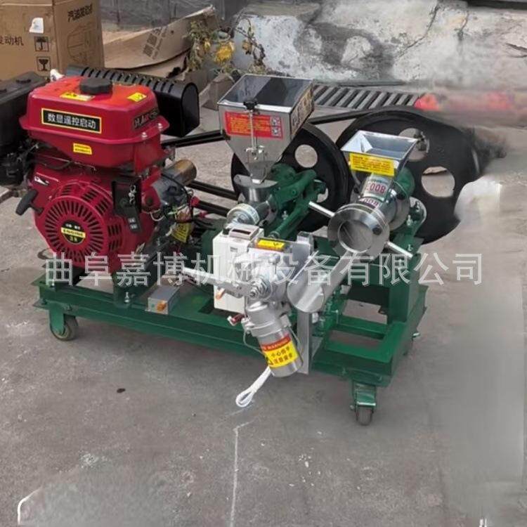 自动切断大枣粽子机 汽油配杂粮面粉组合膨化机 高粱玉米空心棒机