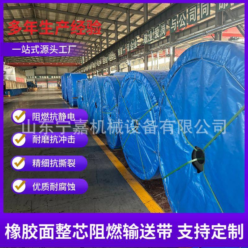 六级1000mm带宽阻燃PVG阻燃皮带五级800带宽整芯阻燃输送带