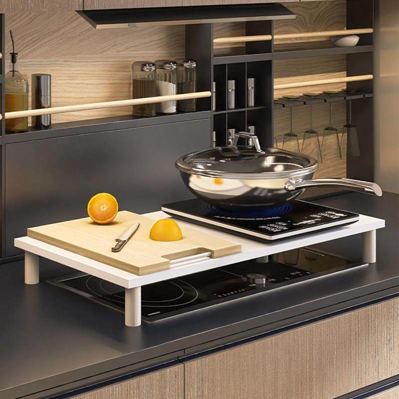 燃气灶盖板电磁炉支架煤气架子灶台罩盖厨房集成灶台面置物架定制