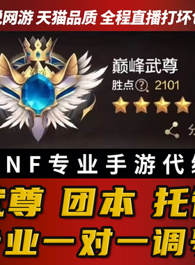 dnf手游代练地下城与勇士起源段位升等级团本安徒恩强化代打武尊