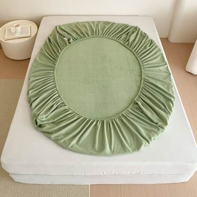 极速冬季保暖牛i奶绒单件床单素色亲肤加厚珊瑚绒床罩床笠床垫保,床上用品,床单,淘宝优惠券,粉丝福利购,淘宝优惠卷