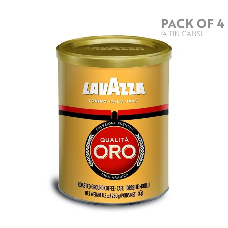 Lavazza Qualita Oro Ground Coffee Blend, Medium Roast, 8.8-O