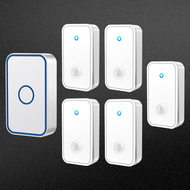 Chuông cửa không dây tại nhà Chuông cửa thông minh không dùng pin Tự tạo ra điều khiển từ xa không thấm nước Chuông cửa điện tử 5 trong 1 không dùng pin chuông hình không dây chuông bấm cửa