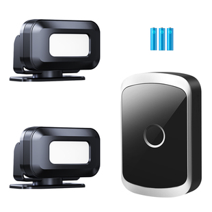 二拖一欢迎光临感应器进门你好迎宾语音播报器两件式店铺门铃提示