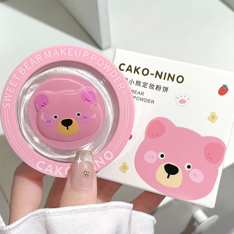 新款 粉饼定妆~控油持久补妆蜜粉学生党大容量清爽不卡粉包邮