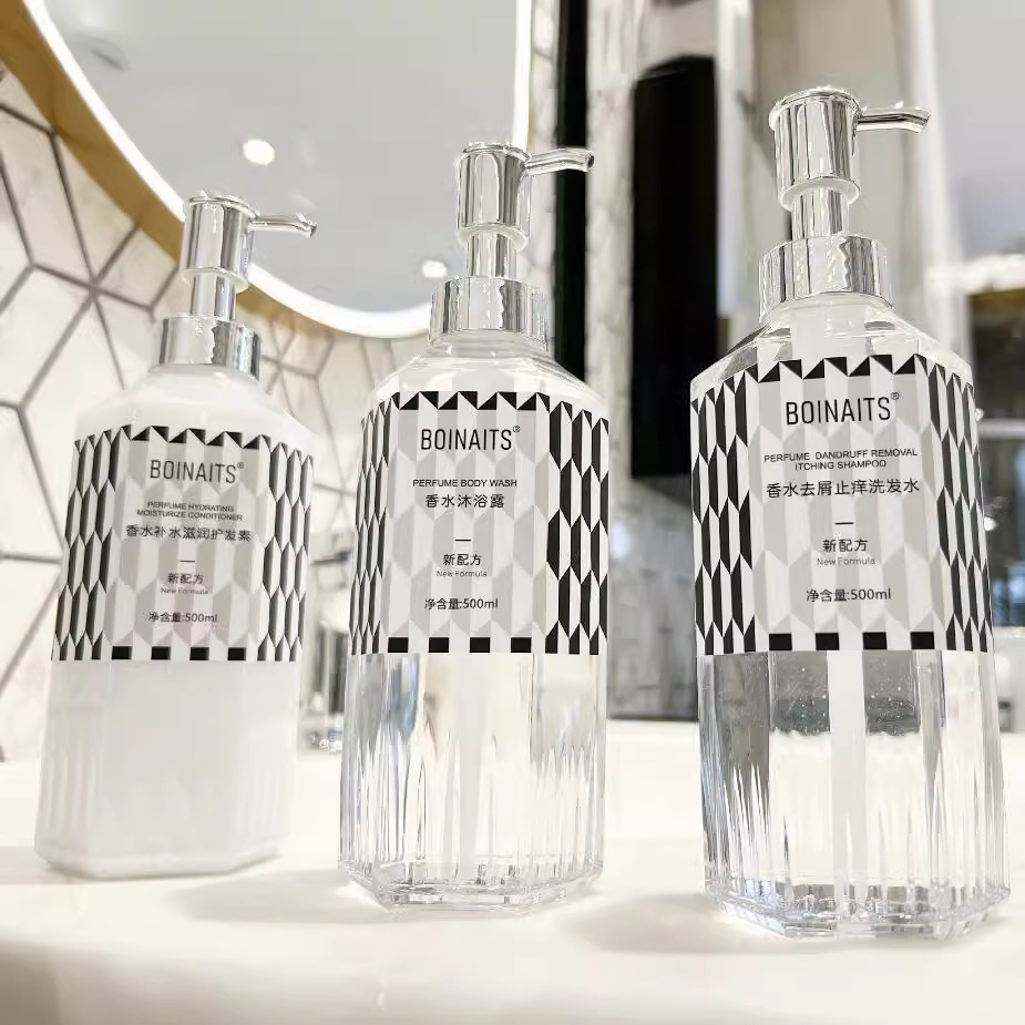 新款去屑洗发水控油护发素沐浴露套香水味持久留香酒店理发店专用