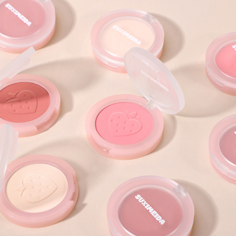 新款 SUXIMEIDA甜颜柔光雾彩盘修容哑光自然提亮胭脂腮红盘女