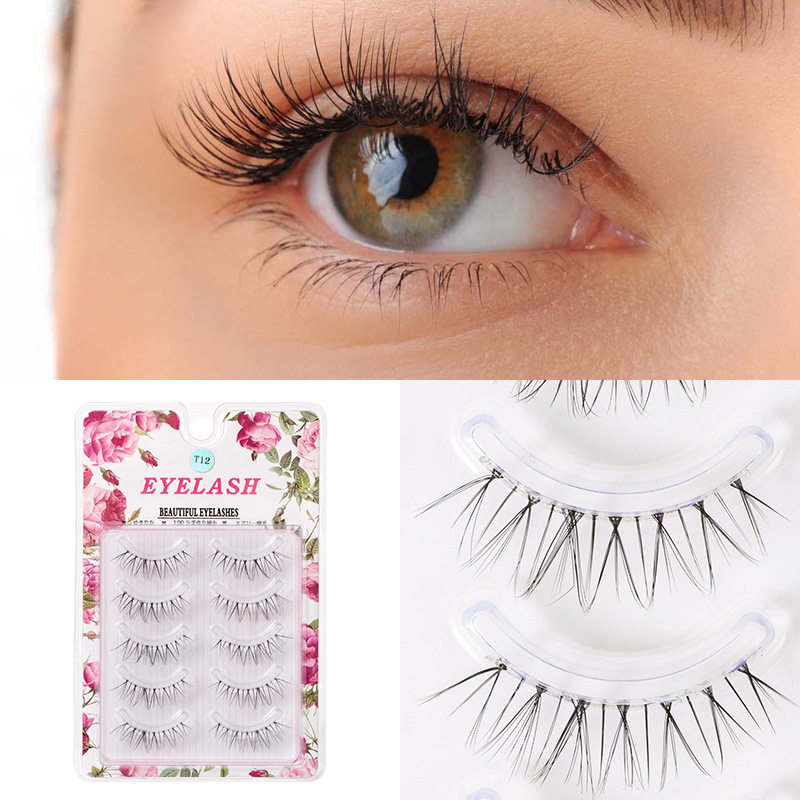 新款 网红假睫毛仙女日系自然纤长仿真磨尖厂家现货