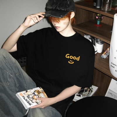 高版本DrewGood笑脸美式短袖T恤