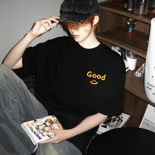 高版本DrewGood笑脸美式短袖T恤