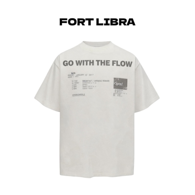FortLibra基础标语喷染短袖T恤