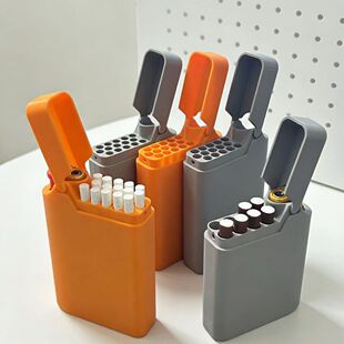 便携随身烟盒打火机一体粗支细支通用3D打印创意防压烟盒男士礼物