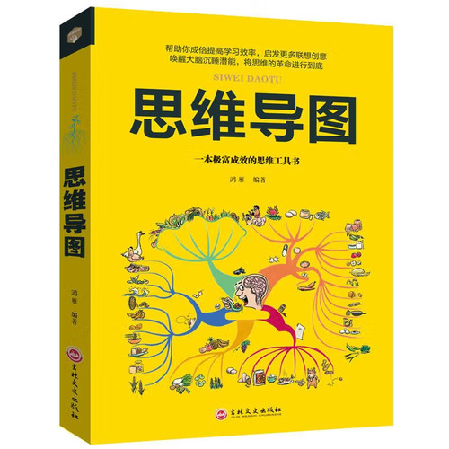 思维导图全脑开发游戏提高学习效率启发联想创意富有成效的思维工具书成人儿童青少年逻辑思维记忆力训练全脑