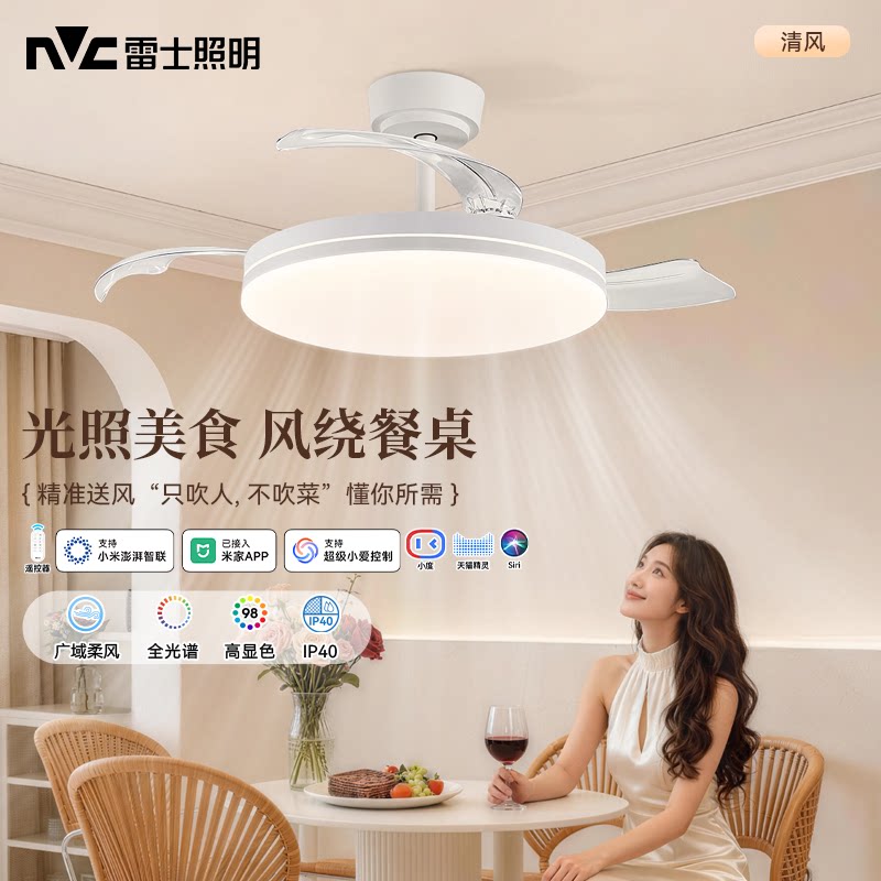 雷士风扇灯吊灯家用枕边风