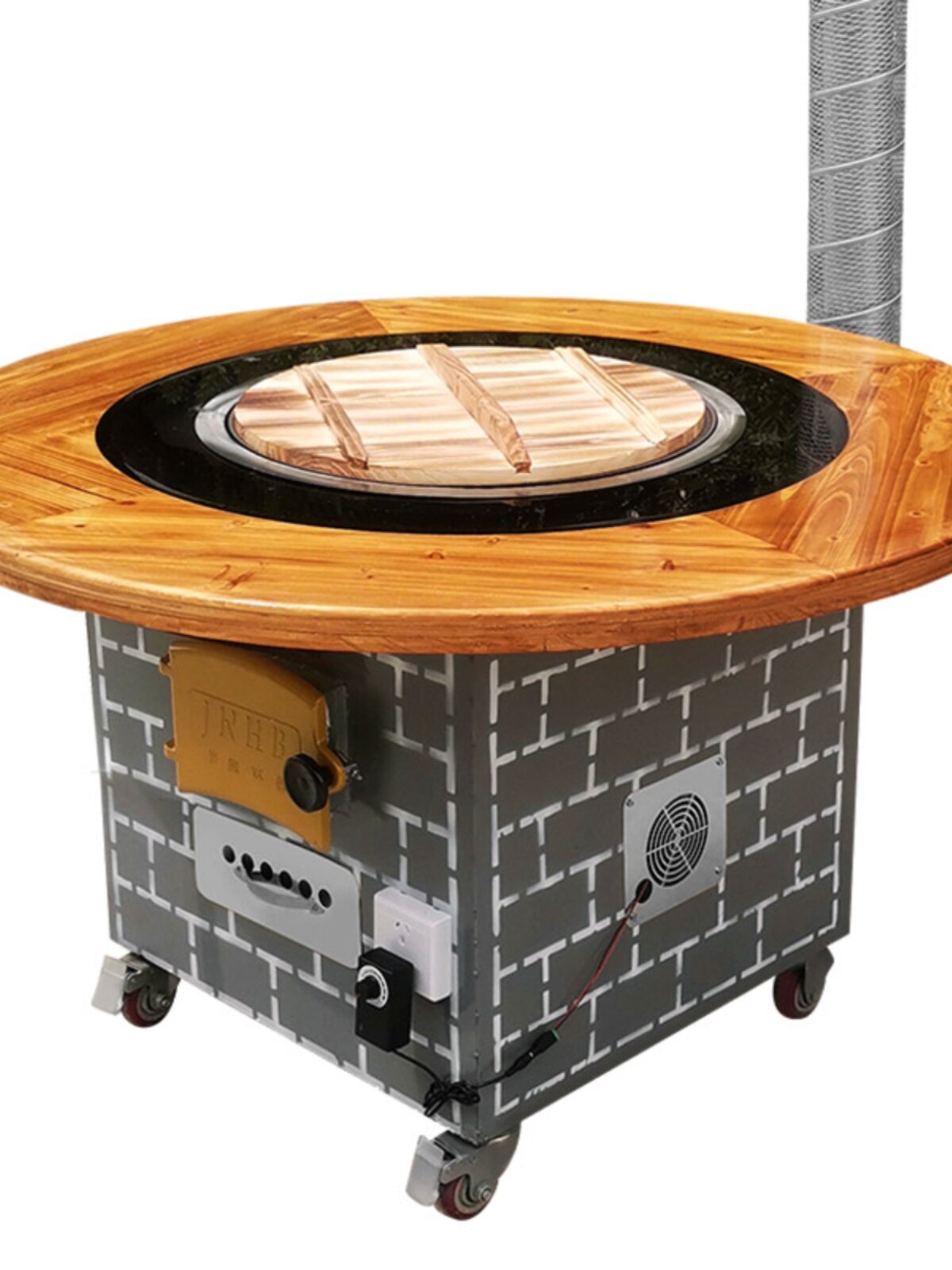 定制新式大锅台柴火灶商用可移动家用农村烧木柴一体式加厚灶面大