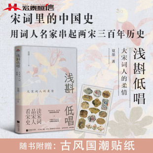 浅斟低唱：大宋词人 品宋人 柔情 读宋词 看宋史 夏墨著 官方自营正版