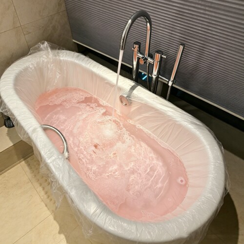 加大加厚的泡澡袋简直是旅行神器